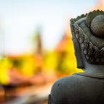 Statue von Hinten in Siem Reap, Kambodscha