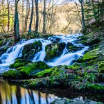 Der Selke Wasserfall im Harz, Deutschland