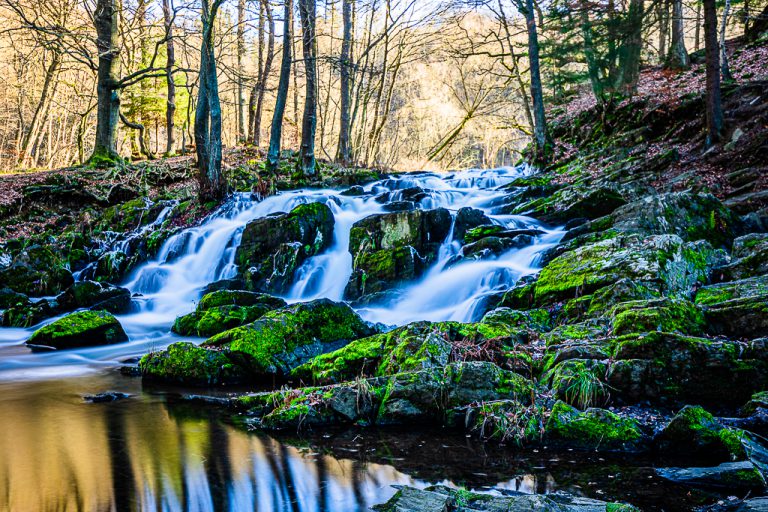 Der Selke Wasserfall im Harz, Deutschland