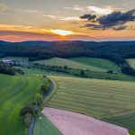 Drohnen Bild Sonnenuntergang